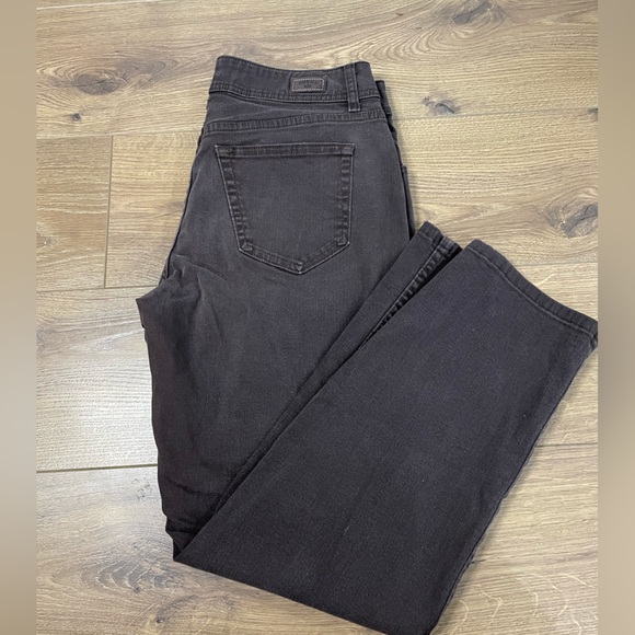 Vintage Riders by Lee Black Denim Jeans Straight Leg Loose Fit Jeans Size 12P - Picture 1 of 6